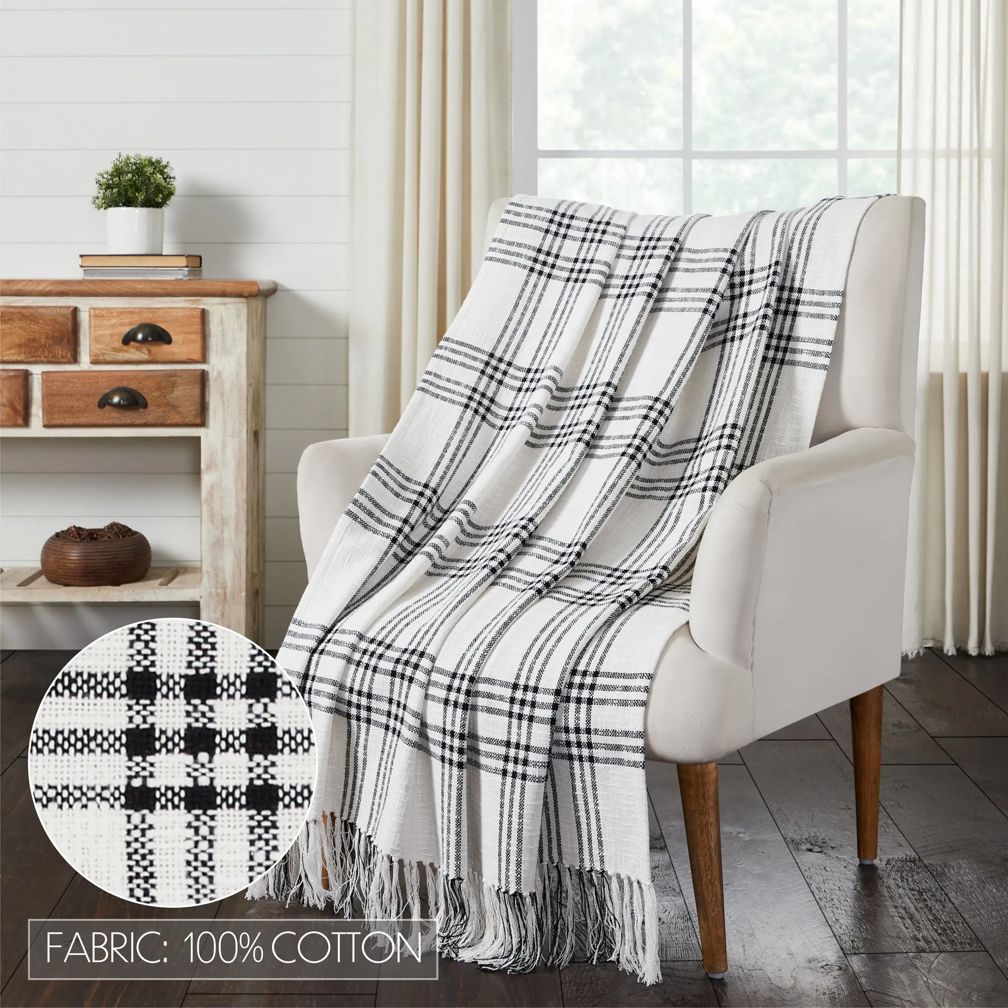 Plaid Woven Throw 50x60