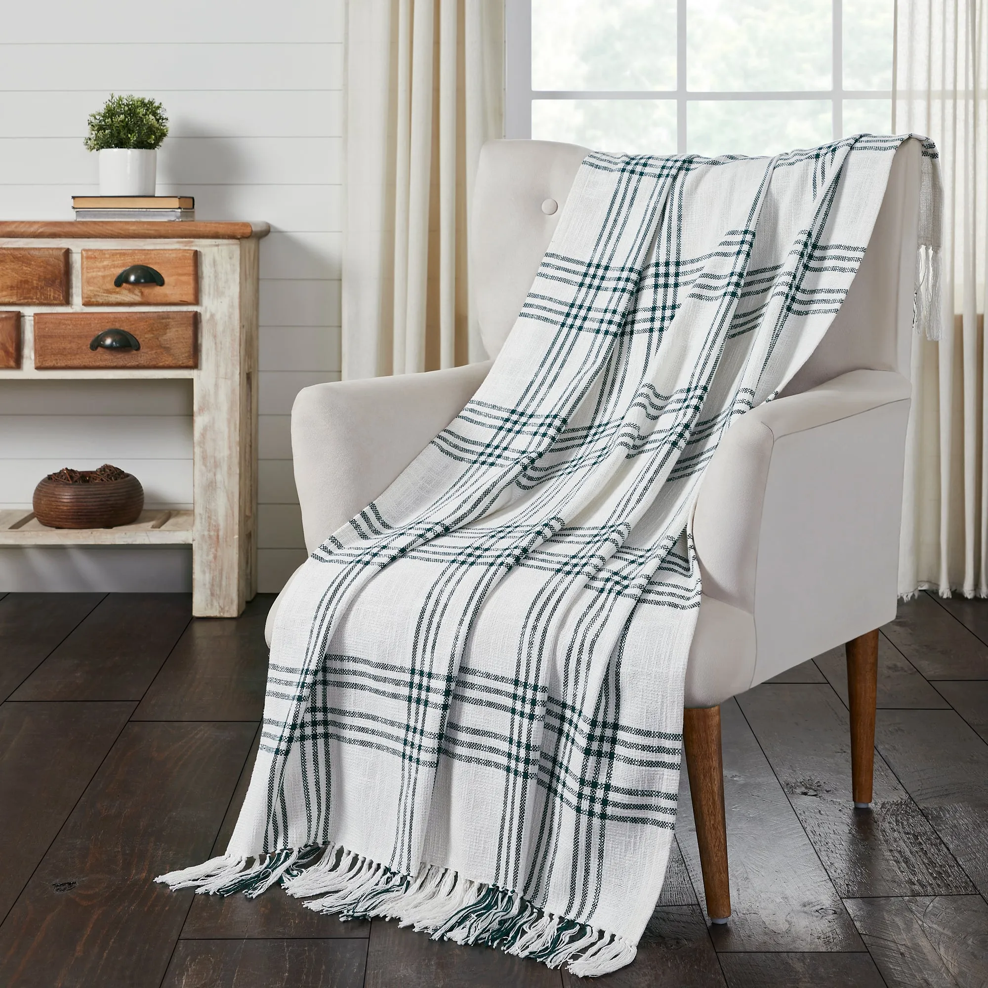 Plaid Woven Throw 50x60