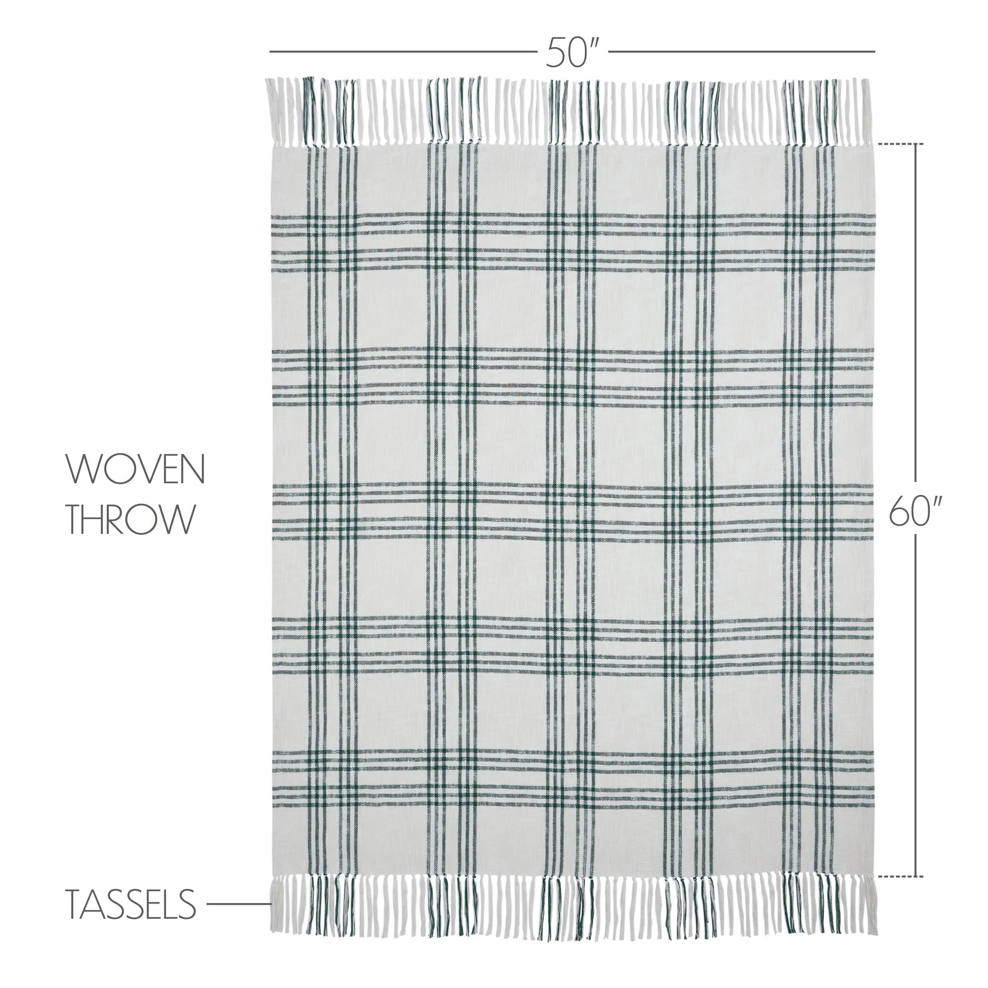 Plaid Woven Throw 50x60