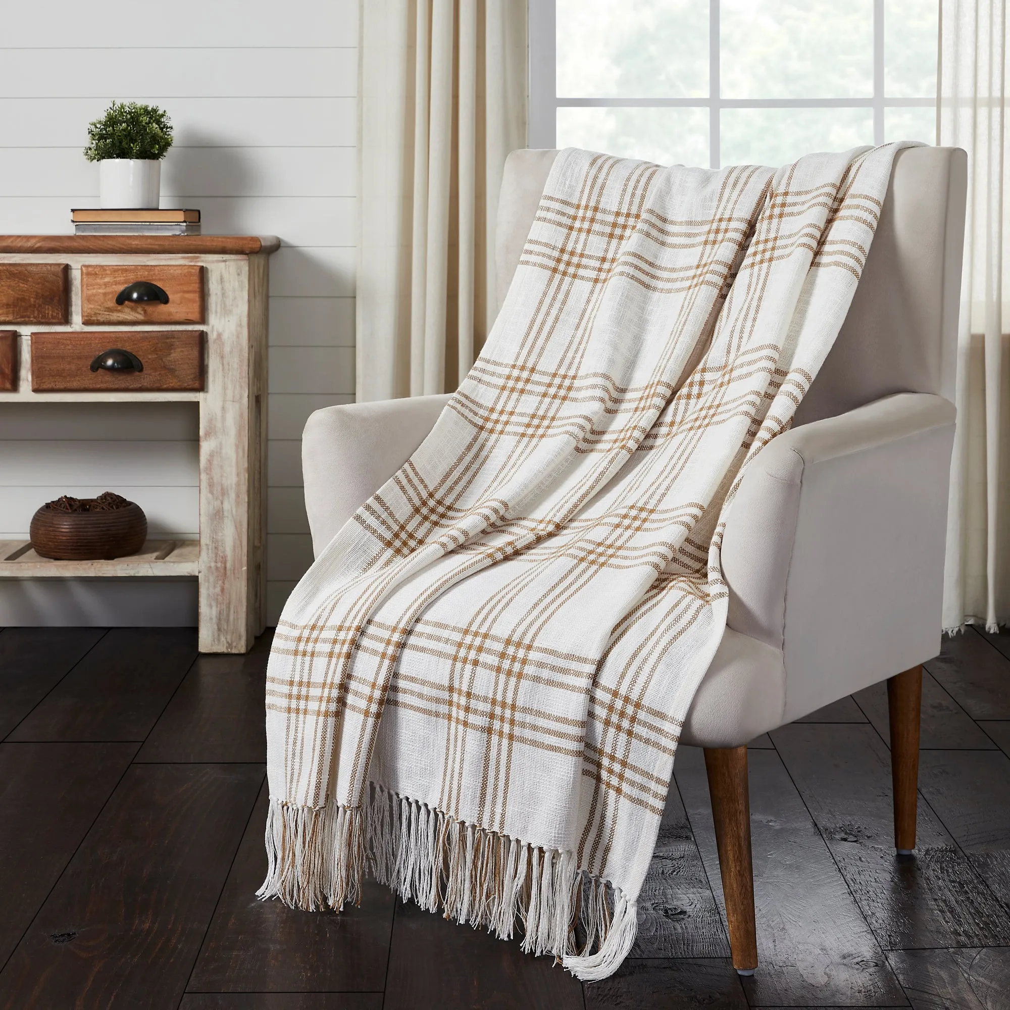 Plaid Woven Throw 50x60