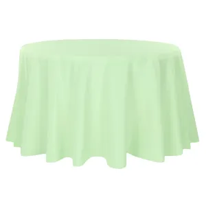 Polyester 120" Round Tablecloth - Mint Green