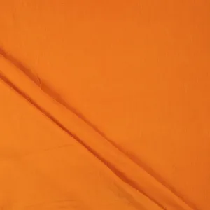 Premium Soft Organic Dyed Solid Orange Fabric