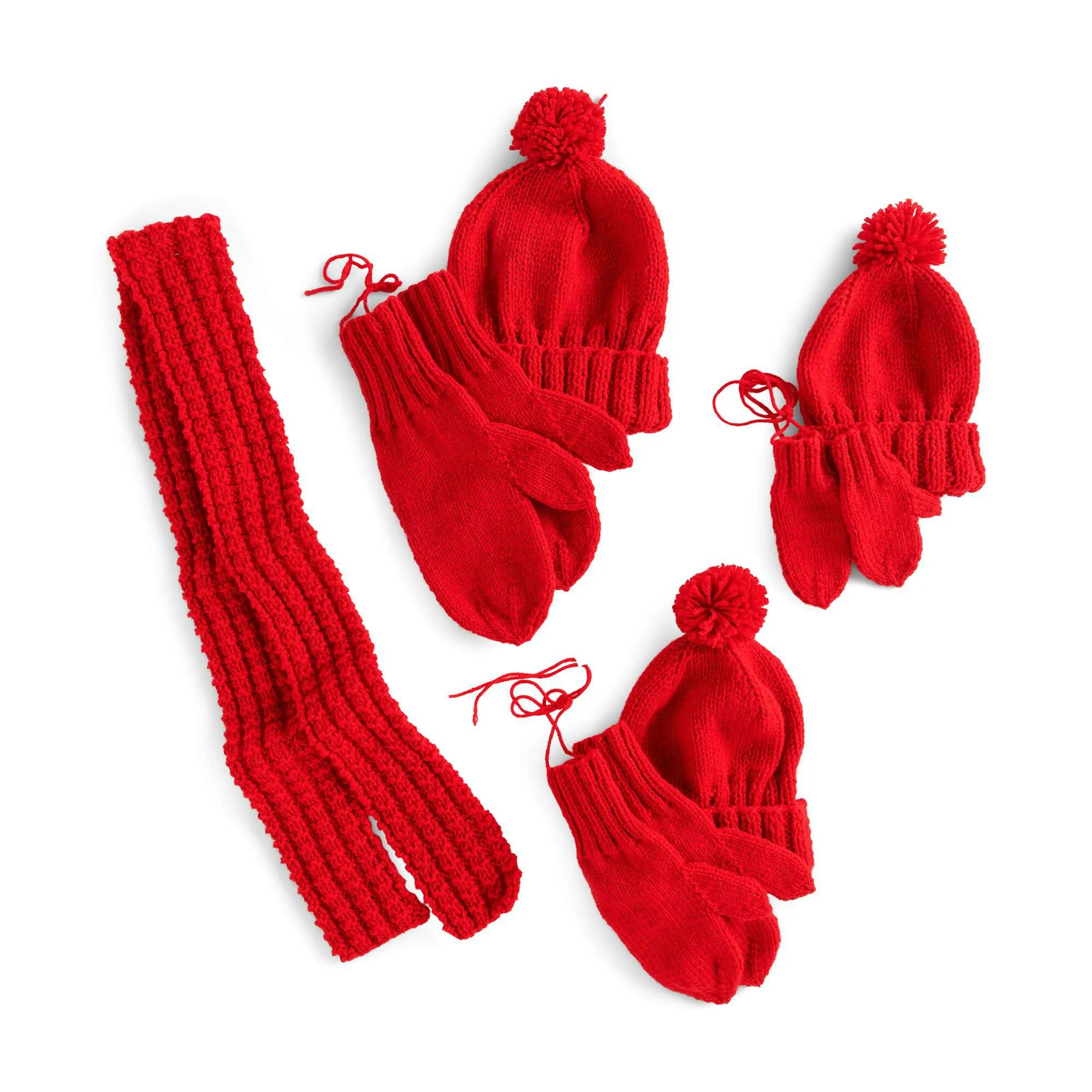 Red Heart Susan's Knit Family Winter Sets