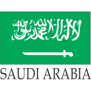 Saudi Arabia Embroidered Flag Badge