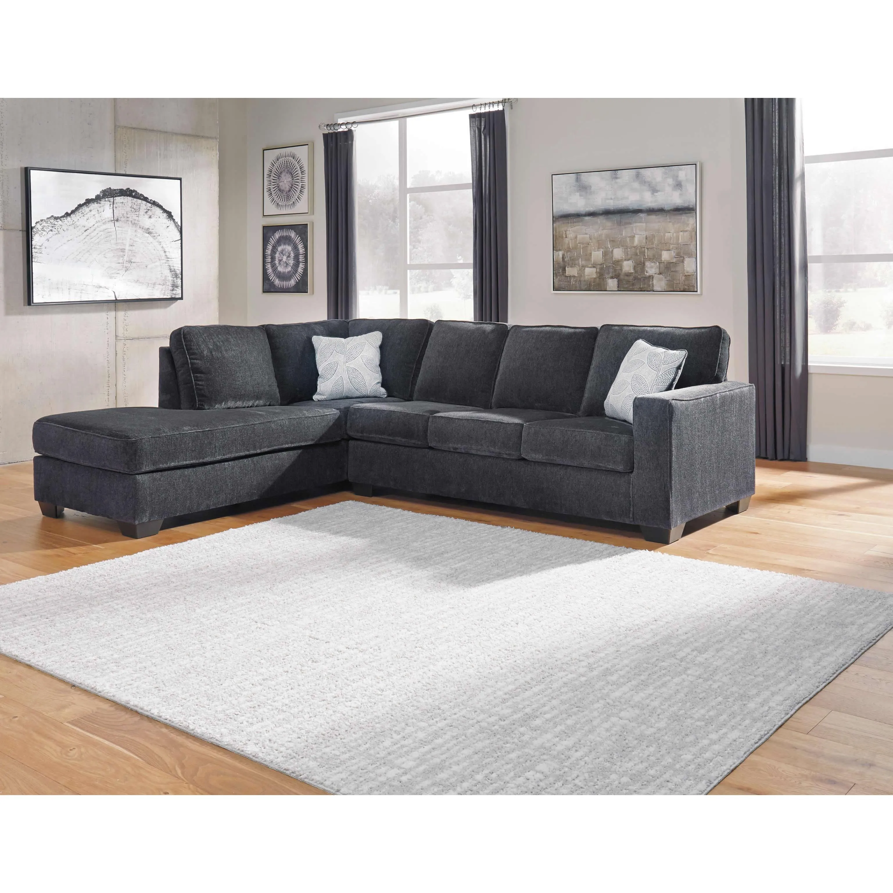 Signature Design by Ashley Altari Fabric 2 pc Sectional 8721316/8721367