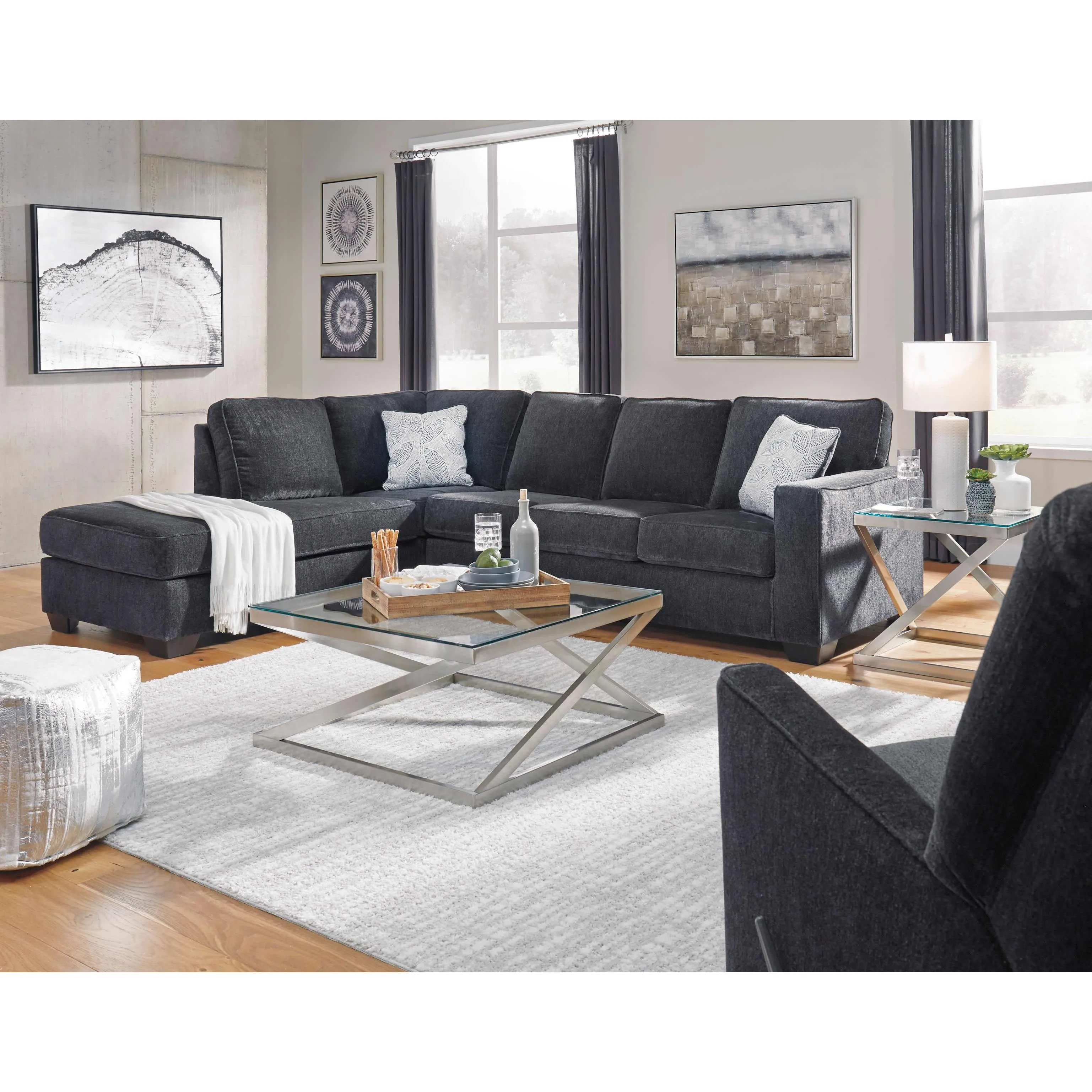 Signature Design by Ashley Altari Fabric 2 pc Sectional 8721316/8721367