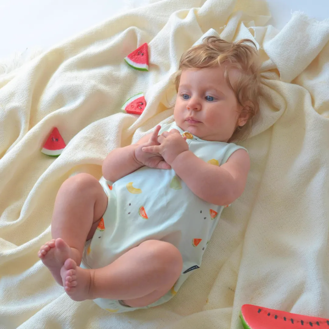 Sleeveless Bubble Onesie - Melons