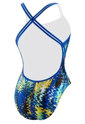 SPEEDO Neon Wave Volt Back Poly Spandex (36 Only)