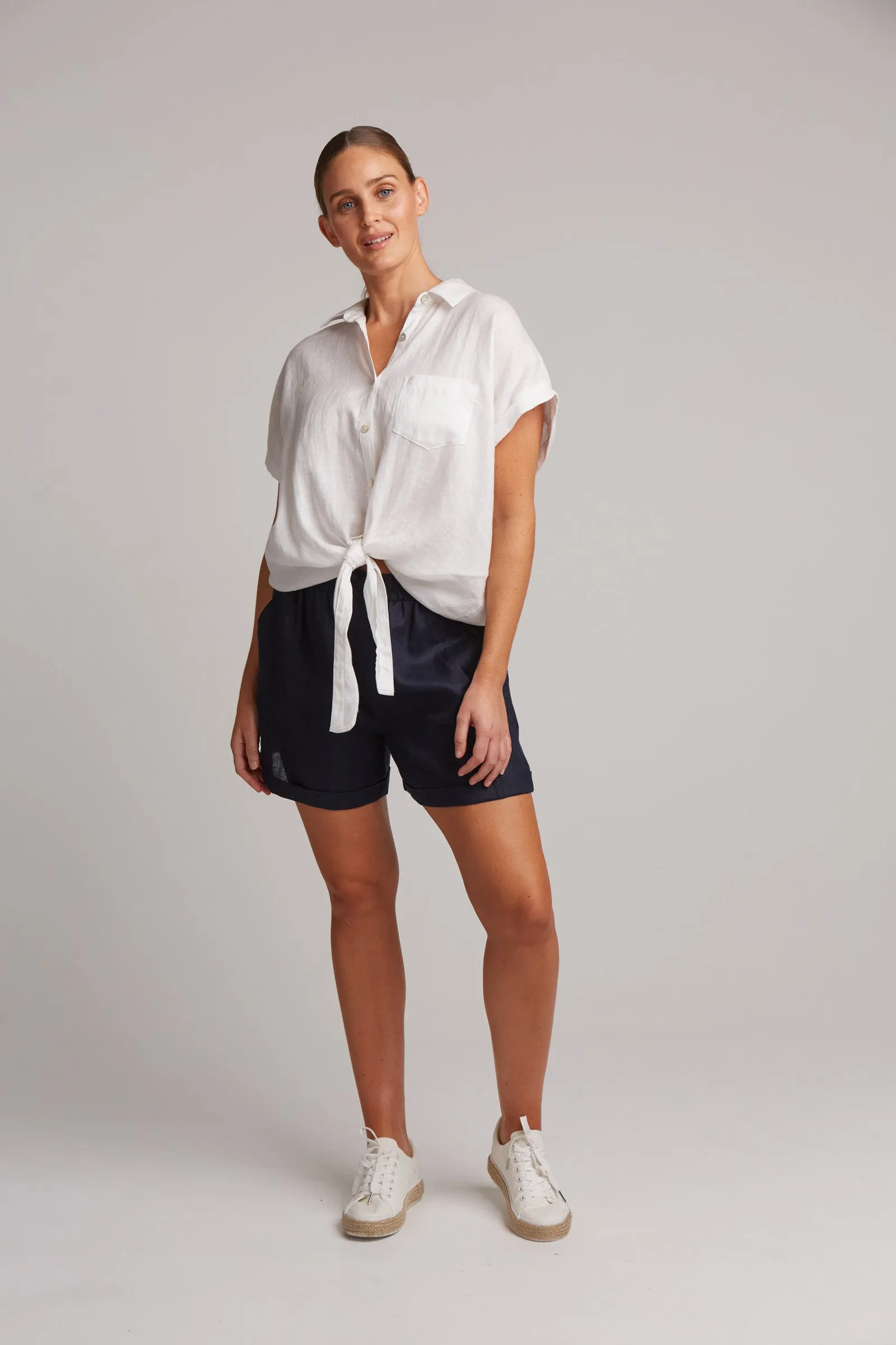 Studio Tie Shirt - Salt