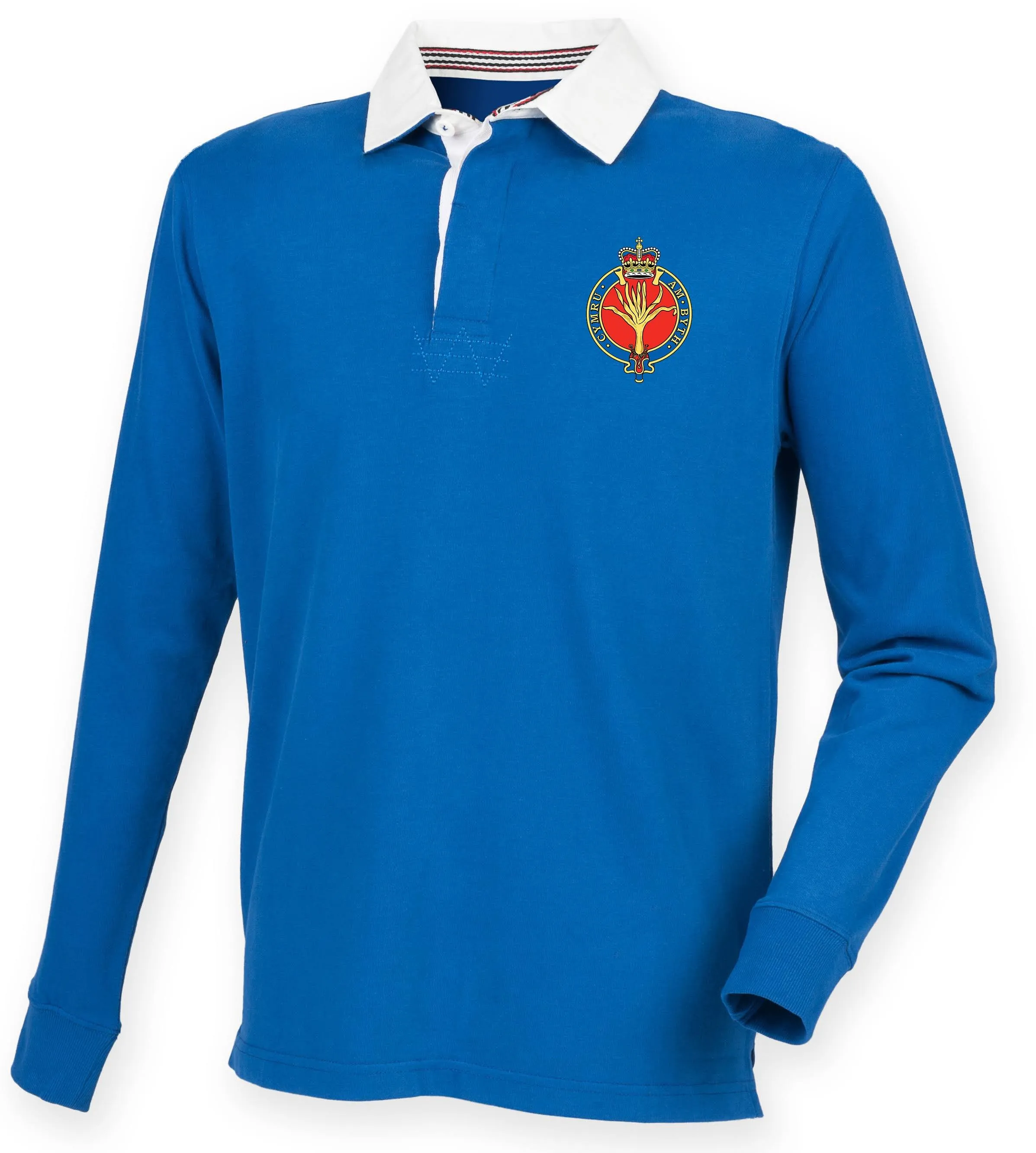 The Welsh Guards Premium Superfit Embroidered Rugby Shirt