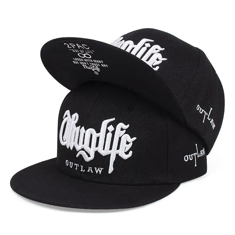 Thuglife Embroidery Hiphop Baseball Cap Snapback Hat