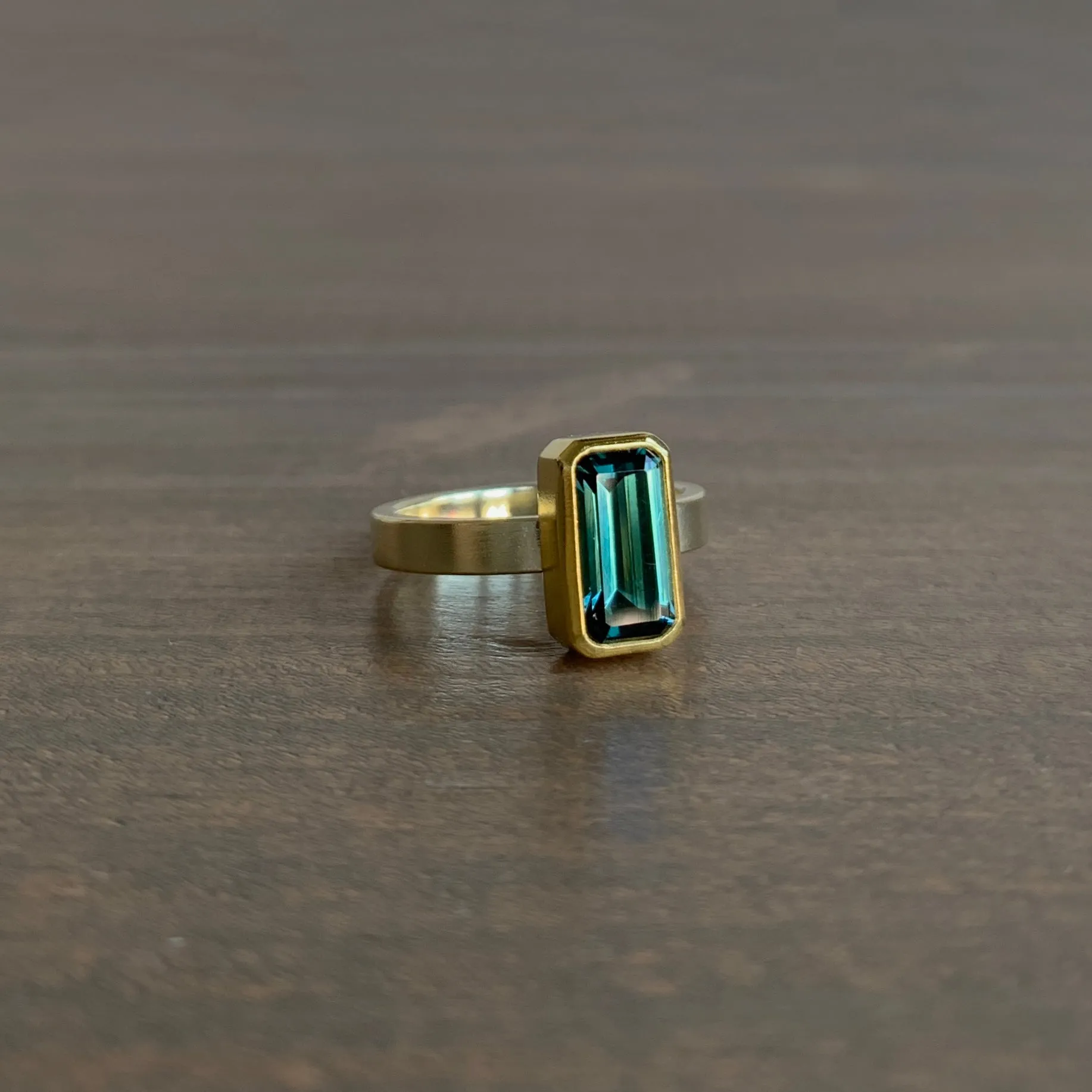 Tourmaline Rectangle Ring