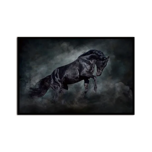 Unframed Wall Decor Beauty of Horse-Racing Multiple Sizes