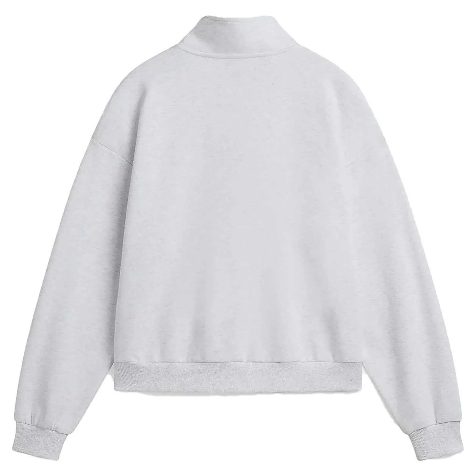 Vans Elevated Double Knit Mock Neck Sweatshirt - White Heather