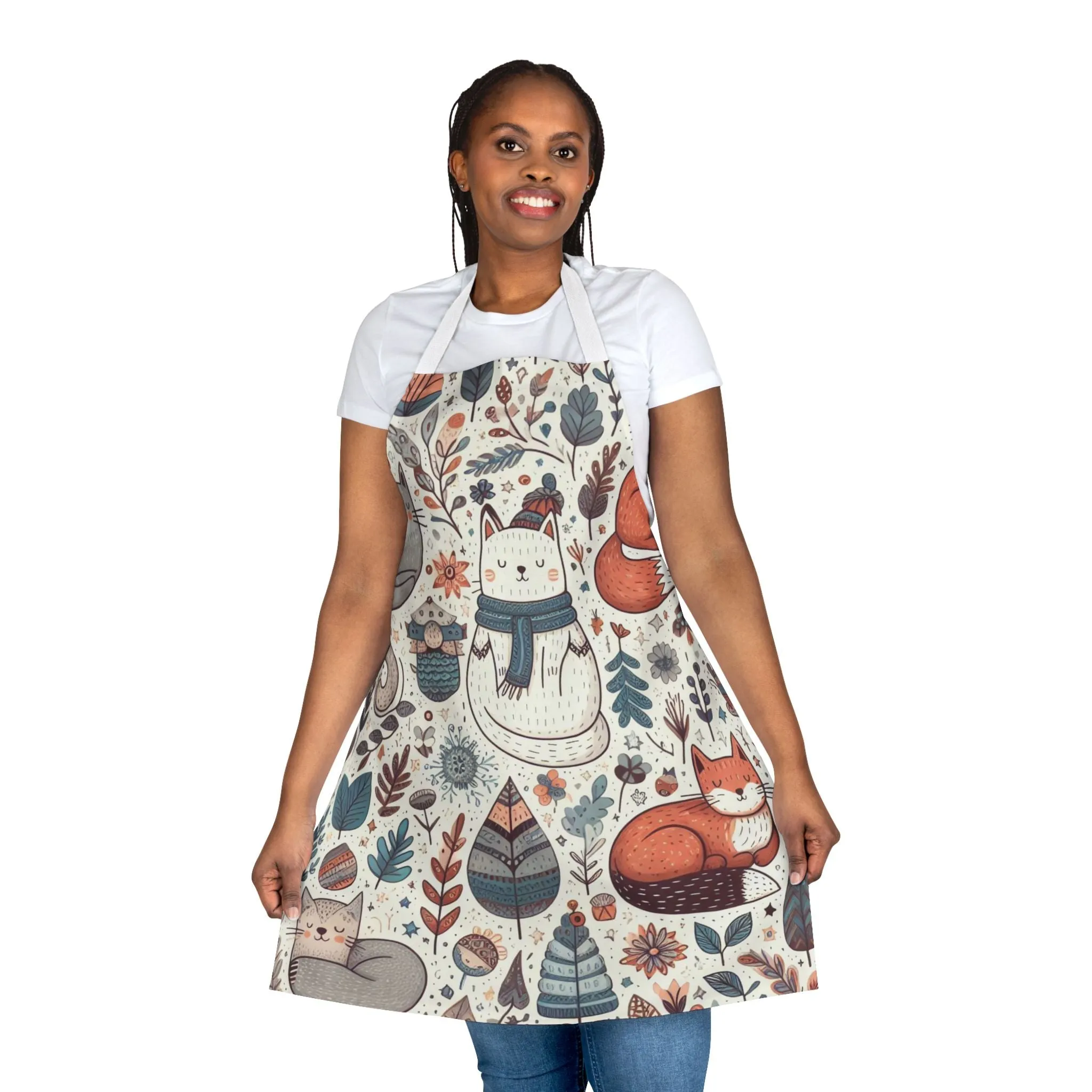 Woodland Winter Wonderland - Apron, 5-Color Straps (AOP)